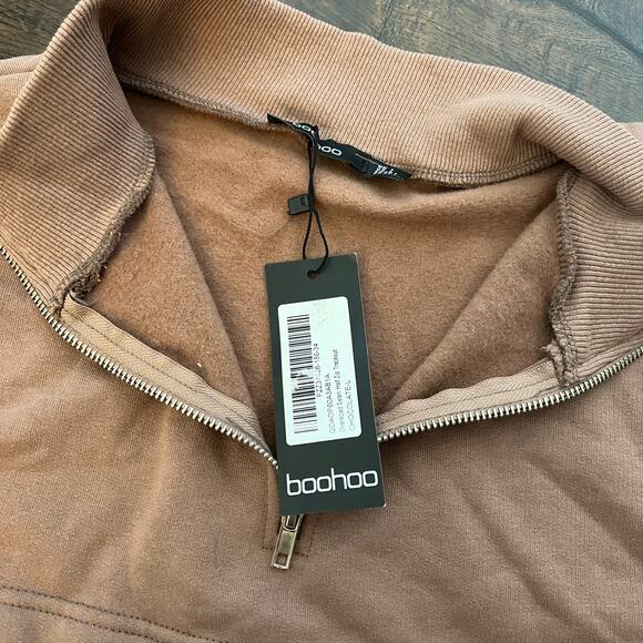 Boohoo Tan Sweatshirt & Sweatpants Set - Picture 3 of 8